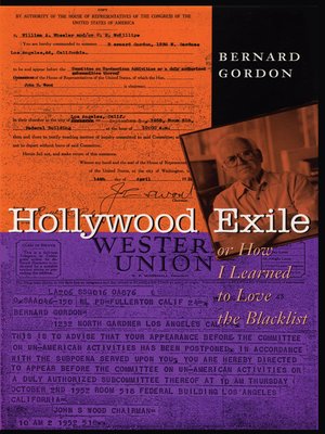 cover image of Hollywood Exile, or How I Learned to Love the Blacklist